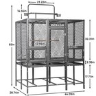 65  Heavy Duty Birdcage Large Aviary For Parakeet Macaw Parrot Budgies Lovebirds