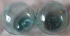 Japanese Blown Glass Fishing Floats 3-3 5  Lot-2 Antique  Usa Bz