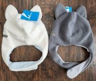 Lot Of 2 Columbia Toddler Tiny Animal    Beanie Ii Sherpa Fleece Winter Hat  New  