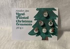 Dollhouse Miniature Set Of 6 Tiny Hand-painted Christmas Ornaments 1 12 Scale
