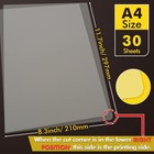 A-sub Dtf Transfer Film - 30 Sheets A4 For Sumblimation Or Clear