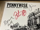 Pennywise Band Signed Vinyl  250 2 Show Used Picks Backstage Pass Fletcher 8x10