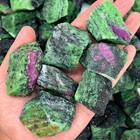 3pcs Natural Ruby Zoisite Raw Stone Crystal Mineral Specimen Healing Energy Gift