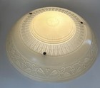 Vtg Art Deco Semi Flush Mount Glass Ceiling Light Fixture Peach 20s 30s 40s 15 d