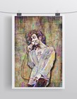 Matt Healy Of 1975 16x20in Poster Matthew Healy 1975 Tribute Art Free Shipping