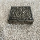 Antique Austrian 800 Silver Carved Pill Box 73 5 Grams Imperial Eagle Hallmark