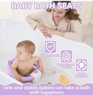 Baby Bath Seat 6-18 Months Non-slip Infant Bathtub Chair With Suction Cups