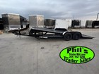 Iron Bull 83x20 Tilt Trailer Open Car Hauler Steel Deck Equipment Trailer Tilt
