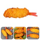 Realistic Fake Props Simulation Cooked Shrimp Model Artificial Food For Display
