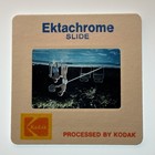 1982 Boys Cleaning Pool With Net Vintage Summer Photo 35mm Slide