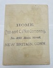 Vintage 4x6 Victorian Trade Card Home Coffee   Tea New Britain Ct  Bird Ship