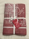Williams Sonoma Christmas Twas The Night Jacquard Tablecloth 70x108   8 Napkins 