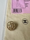 Chanel Cc Button   Fabric Swatch  Beige Aso70  Authentic From Boutique Nwt