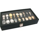 New Glass Top Watch Display Jewelry Case Holds 18 Watches 14 3 4  X 8 1 4 