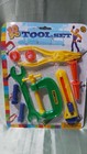 Kids Play And Pretend Plastic Tool Set - 10 Pieces - New Entertainment Child Fun
