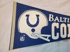 Vintage 1970s Nfl Football Baltimore Colts 30  Full Size Felt Pennant Flag