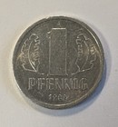 East Germany 1 Pfennig 1982-a Km 8 Democratic Ddr Communist Uncirculated Coin