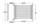 Fits A 1999-2002 International 9670 Series Heavy Duty Condenser