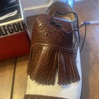 Vintage Dexter Professional Golf Cleats Shoes Brown   White Leather Size 8d
