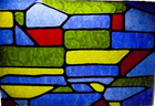 Rare 12 Vintage Window Panes Nos Plastic Stained Glass Late 1960s 12 1 2 - 8 1 2