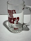 Vintage Wendy s    where   s The Beef     Drinking Glass Heavy Glass Mug 1984