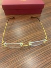 Vintage Cartier C Decor 53mm Gold Rimless Glasses Eyeglasses