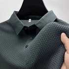 Men s Breathable Summer Polo Shirt Short Sleeve Business Casual Solid Top Gift