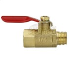 1 4  Male Female Npt Brass Ball Valve Water Moisture Air Tank Drain Shut Off