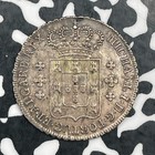 1828-34  Portugal 120 Reis 6 Virtens Lot jm1754 Silver  Nice  Km 385