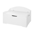 Wooden Toy Box Organizer Storage Chest Ottoman Basket Box   Sitting Bench White
