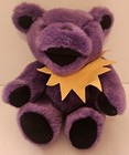 Vintage Grateful Dead Purple   Yellow Bear Jointed 12    Plush Steven Smith