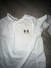 Under Armour Heatgear Long Sleeve Compression Shirt White Size Ym jm j m