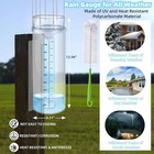 Rain Gauge Outdoor Tube 10 capacity Easy-to-read Large Rain And Snow Gauge  