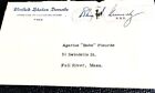 Senator John F Kennedy Signed Letter