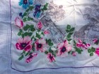 Vtg Wwii Pink Blue Green White Silk Brocade Piano Scarf Shawl Japan Gorgeous 