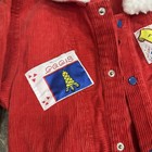 Vintage Judy Philippine Baby Sherpa Bomber Jacket Coat Corduroy Boys 18month Red