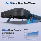 3 0hp Walking Pad With 10  Incline  Foldable Treadmills For Home With Handle Bar
