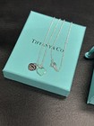 Tiffany Blue Double Heart Tag Pendant In Silver  Mini
