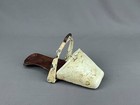 19th Century Victorian Leather Clad Side Saddle Slipper Stirrup Shoes C  1880 s