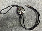 Vintage Siskiyou    music   Roses    1988 Usa Silver Pewter Western Bolo Tie