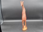 Hand Carved   Painted Wooden Giraffe  12   Made In Kenya