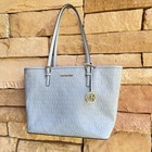 Michael Kors Pale Blue Medium Jet Set Carry All Tote Nwt