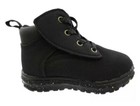 Wonder Nation Toddler Boys Black Strap Casual Boots Shoes  7-11