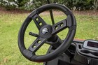 Gussi Lugana Black Golf Cart Steering Wheel For Icon advanced Ev Golf Cart