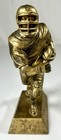 Football Player Trophy Antique Bronze Color Fantasy Prize Dinn Bros 8 Inch Tall