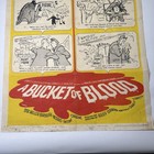 Vintage 1950s Buckets Of Blood Horror Movie Poster