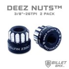 Billet Bmx    Deez Nuts    12 Point Bike Axle Nuts 3 8 -26 Tpi  2 Pack 