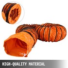 12   Pvc Flexible Ducting 32ft 9 8m Fit Ventilator Orange Gardening Portable
