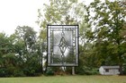 19  X 27  Handcrafted Stained Glass Clear Beveled Window Panel