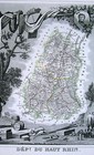 1852 Levasseur Antique Map - Haut Rhin - Colmar Altkirch Mulhouse Thinn - France